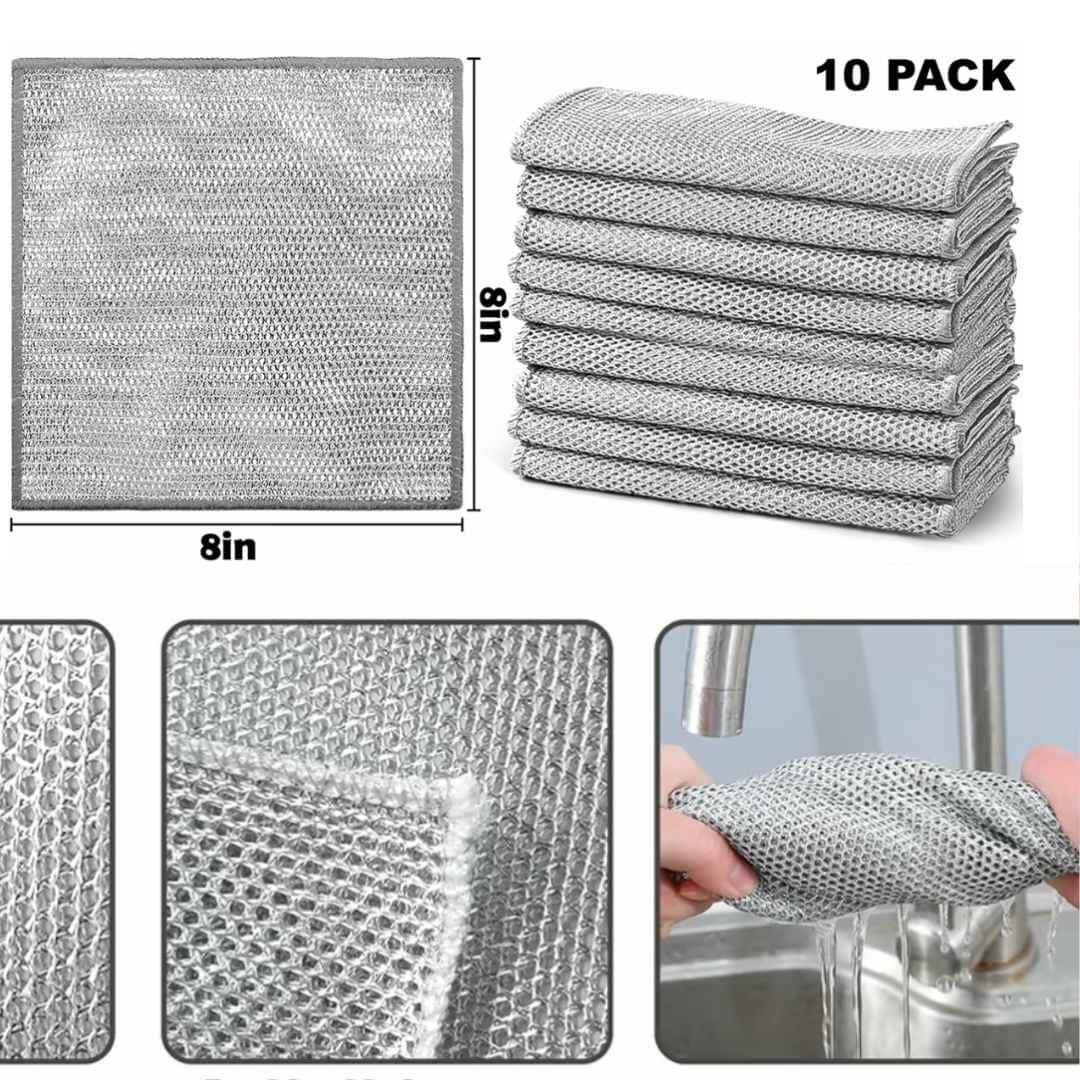 "Kit TotalClean" Paños Premium de acero inoxidable, para una limpieza y brillo profesional.