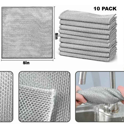 "Kit TotalClean" Paños Premium de acero inoxidable, para una limpieza y brillo profesional.