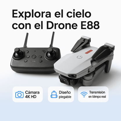 🛩️ Drone E88 4K PRO ¡Excelencia Aérea al Alcance de Tu Mano!