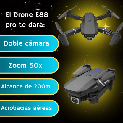 🛩️ Drone E88 4K PRO ¡Excelencia Aérea al Alcance de Tu Mano!