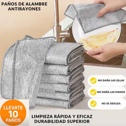 "Kit TotalClean" Paños Premium de acero inoxidable, para una limpieza y brillo profesional.
